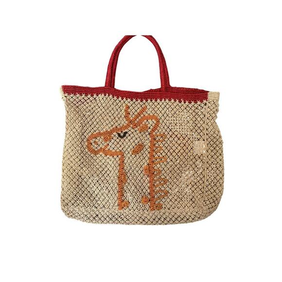 The Jacksons Jute Giraffe Tote Bag - Picture 3 of 5